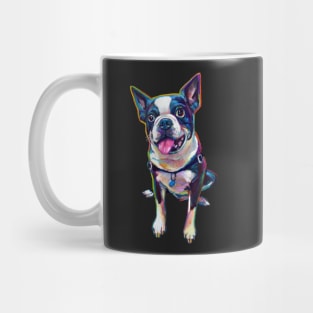 Cute BOSTON TERRIER WITH TONGUE Sticker by Robert Phelps Mug